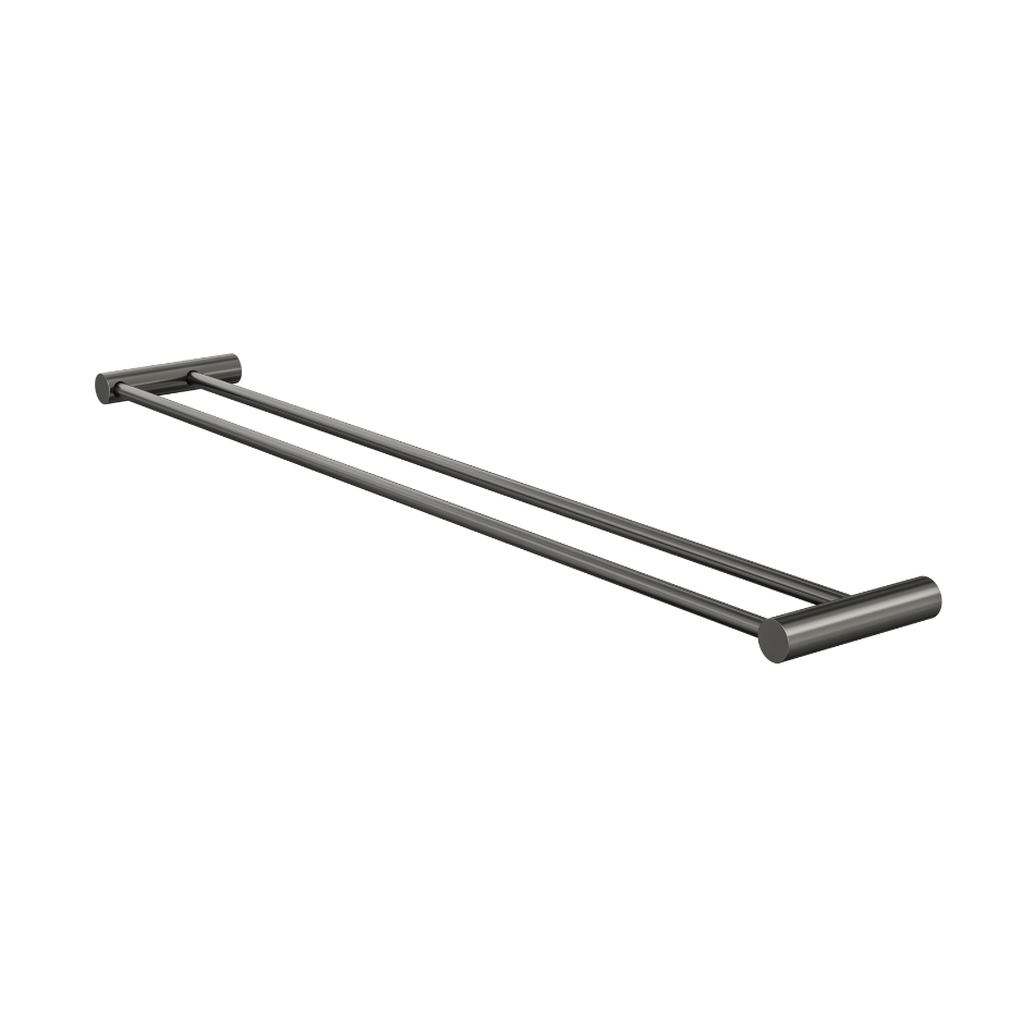 Linsol Dotti Double Towel Rail 800mm Gunmetal