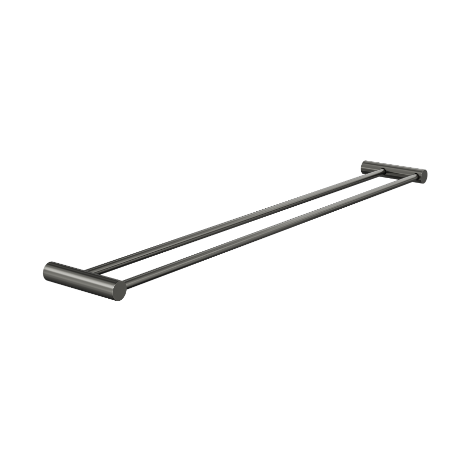 Linsol Dotti Double Towel Rail 800mm Gunmetal alt view