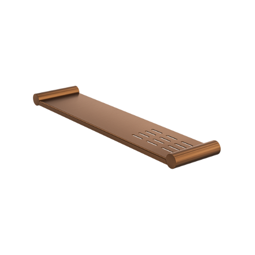Linsol Dotti Metal Shelf with Soap Dish 450mm Aged Bronze