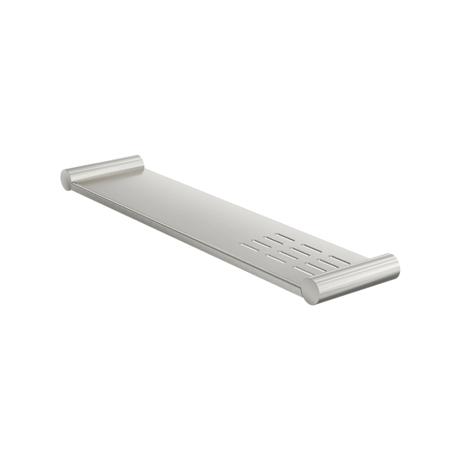 Linsol Dotti Metal Shelf with Soap Dish 450mm Brushed Nickel