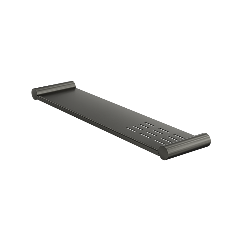 Linsol Dotti Metal Shelf with Soap Dish 450mm Gun Metal