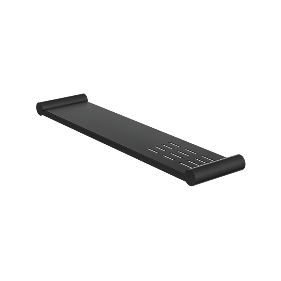 Linsol Dotti Metal Shelf with Soap Dish 450mm Matte Black