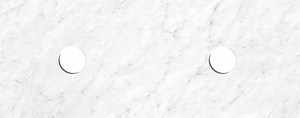 OTTI NATURAL CARRARA WHITE ABOVE COUNTER DOUBLE VANITY MARBLE STONE TOP (AVAILABLE IN 1200MM, 1500MM AND 1800MM)