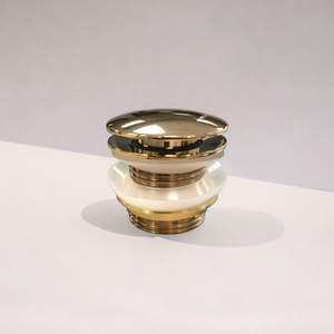 POSEIDON BRASS POP-UP BATHTUB WASTE NON-OVERFLOW 40MM BRUSHED GOLD
