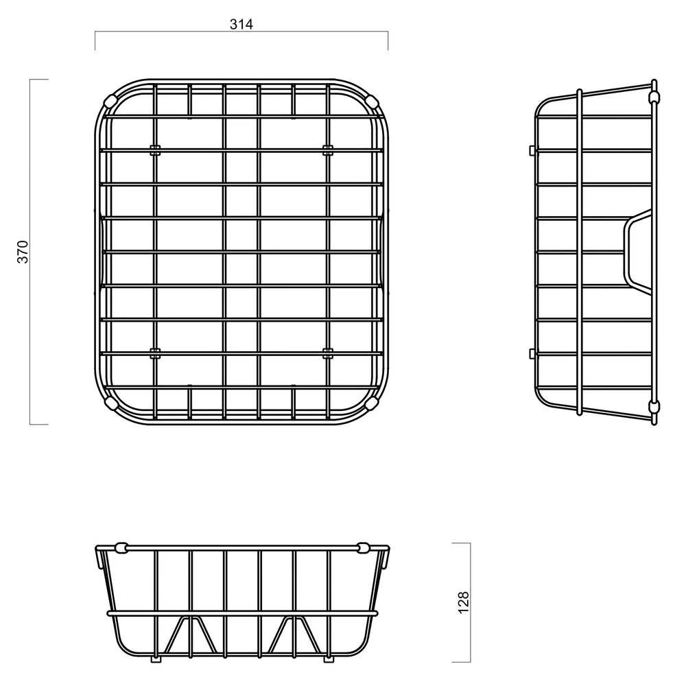 SCHOCK DISH RACK STAINLESS STEEL