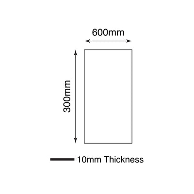 EVERSTONE DURASTONE CREMA LUNA BRUSHED 600X300MM RECTANGULAR TILE (PER BOX)