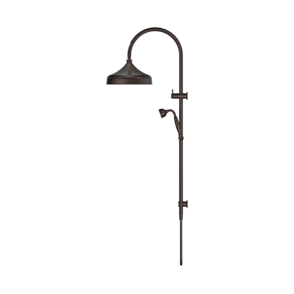 BELLA VISTA MICA HERITAGE DUAL SHOWER RAIL 1230MM DUSK BRONZE