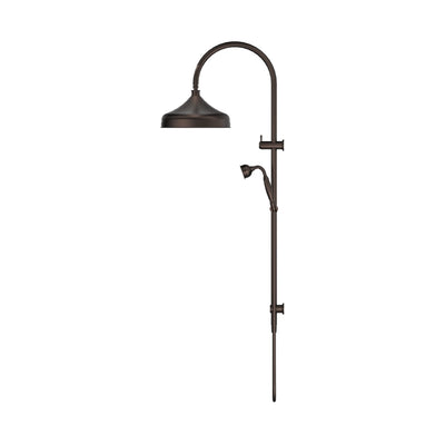 BELLA VISTA MICA HERITAGE DUAL SHOWER RAIL 1230MM DUSK BRONZE