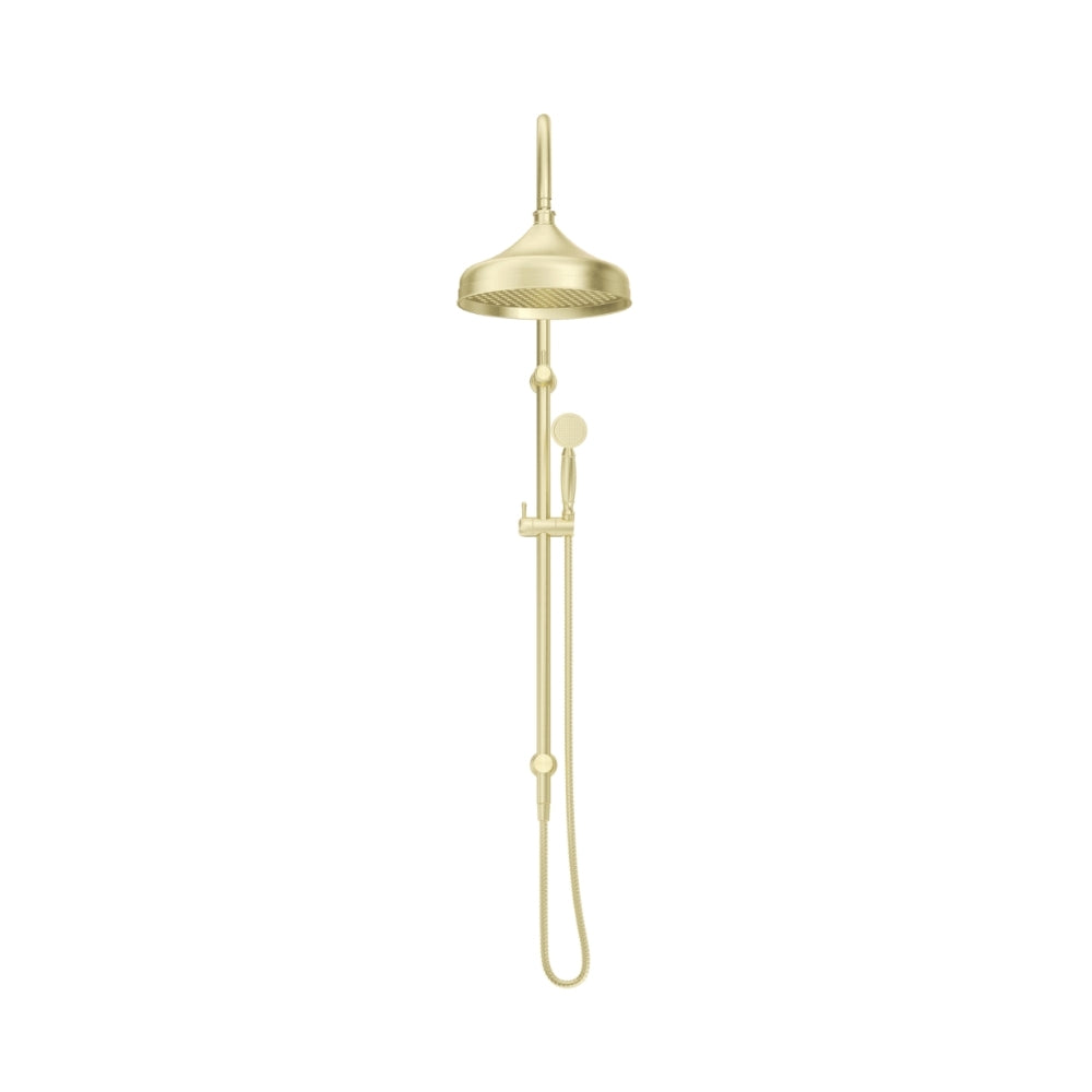 BELLA VISTA MICA HERITAGE DUAL SHOWER RAIL 1230MM FRENCH GOLD