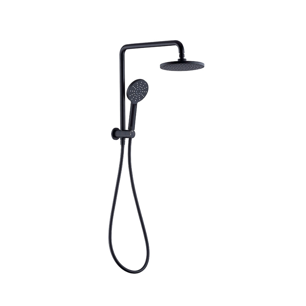BELLA VISTA MICA HALF-RAIL SHOWER 439MM BLACK