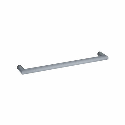 THERMOGROUP ROUND SINGLE BAR HEATED TOWEL RAIL 632MM GUN METAL