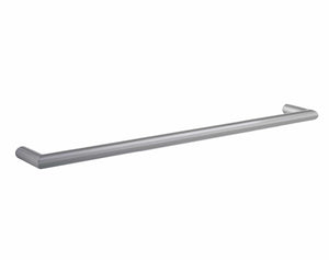 THERMOGROUP ROUND SINGLE BAR HEATED TOWEL RAIL 832MM BRUSHED STAINLESS STEEL