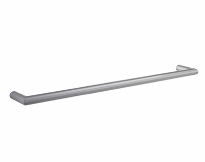 THERMOGROUP ROUND SINGLE BAR HEATED TOWEL RAIL 832MM BRUSHED STAINLESS STEEL