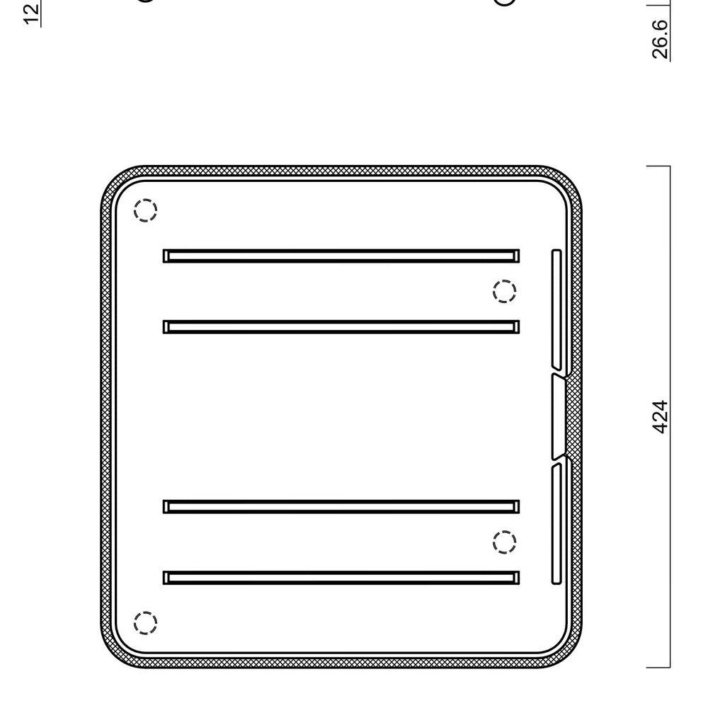 SCHOCK DISH TRAY STAINLESS STEEL