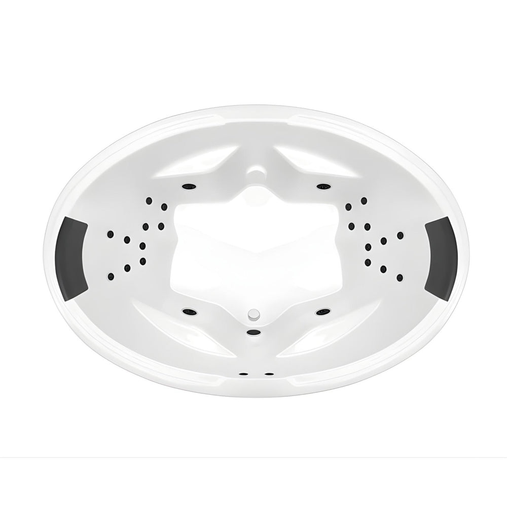 DECINA DUO INSET DOLCE VITA SPA BATHTUB GLOSS WHITE 1850MM WITH 24-JETS