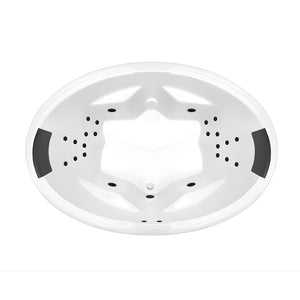 DECINA DUO INSET DOLCE VITA SPA BATHTUB GLOSS WHITE 1850MM WITH 24-JETS