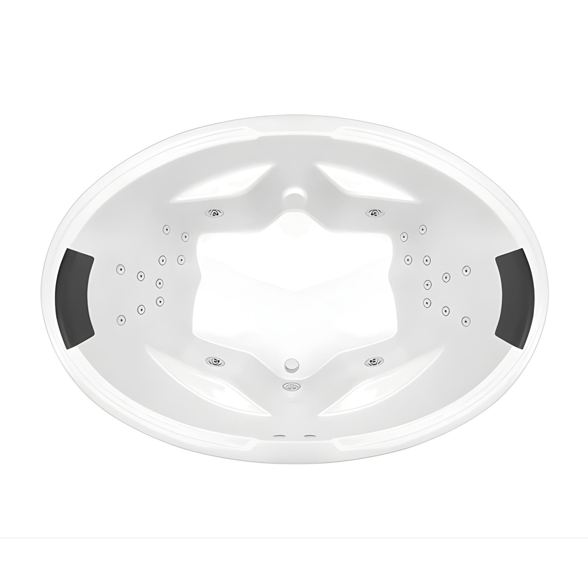 DECINA DUO INSET DOLCE VITA SPA BATHTUB GLOSS WHITE 1850MM WITH 24-JETS