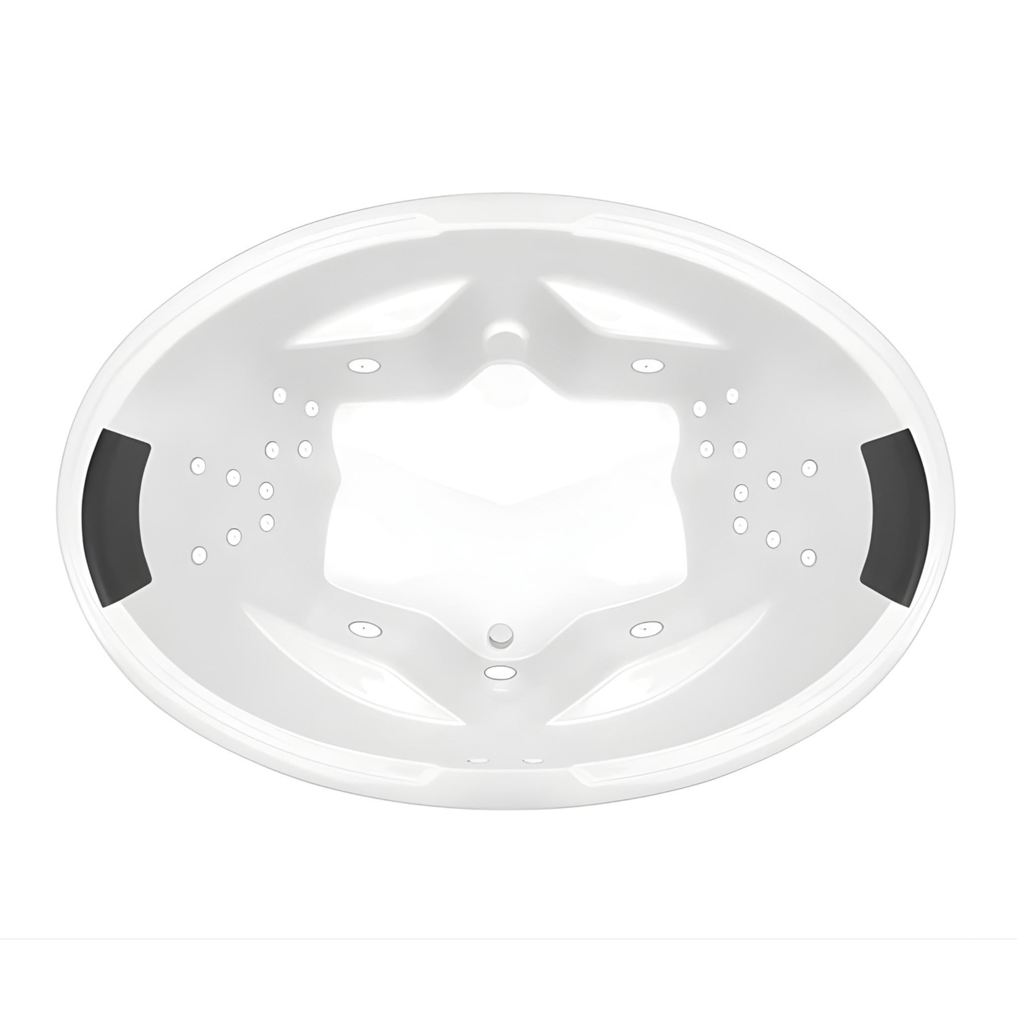 DECINA DUO INSET DOLCE VITA SPA BATHTUB GLOSS WHITE 1850MM WITH 24-JETS