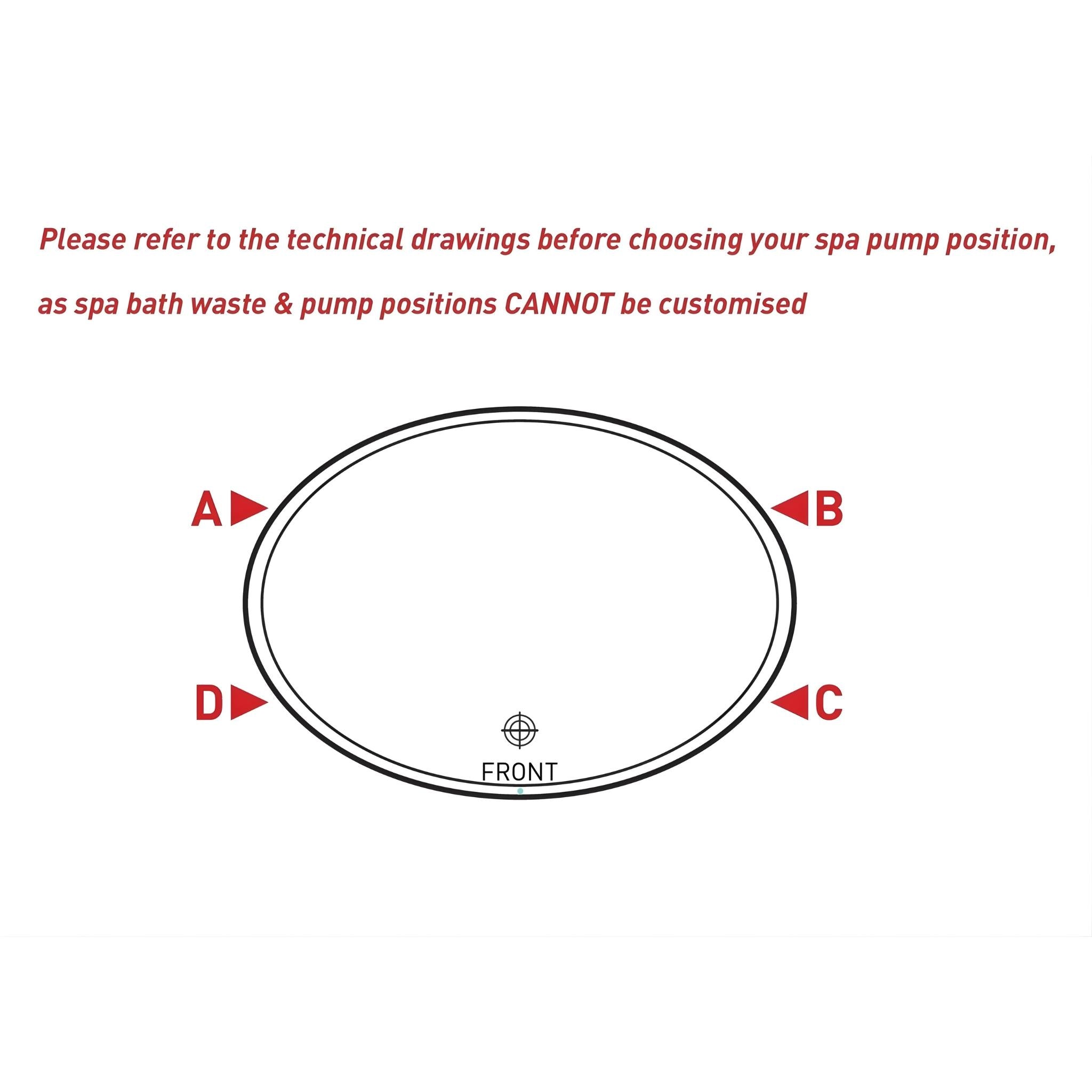 DECINA DUO INSET DOLCE VITA SPA BATHTUB GLOSS WHITE 1850MM WITH 24-JETS