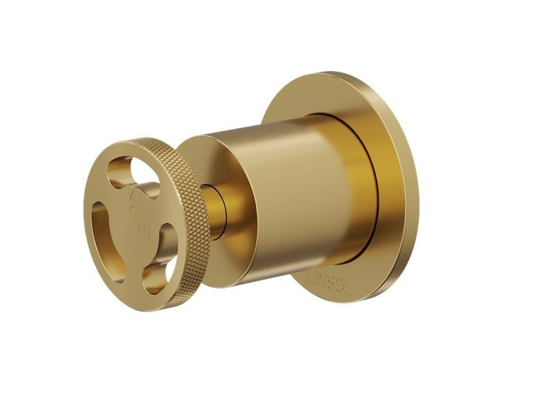 LINSOL DYNAMIK WALL MIXER BRUSHED BRASS