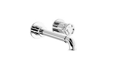 LINSOL DYNAMIK 2-PLATES WALL BASIN/ BATH MIXER CHROME