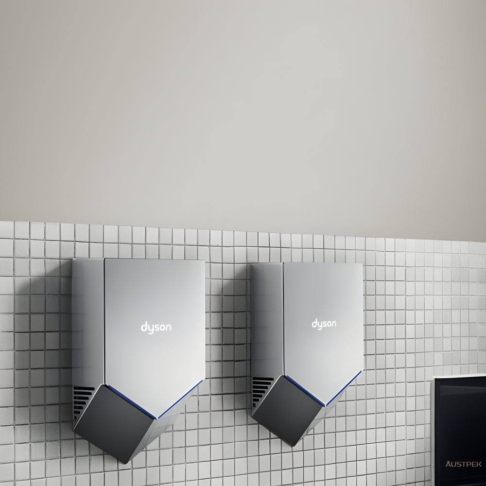 DYSON AIRBLADE V SENSOR HAND DRYER SPRAYED NICKEL 394MM X 234MM