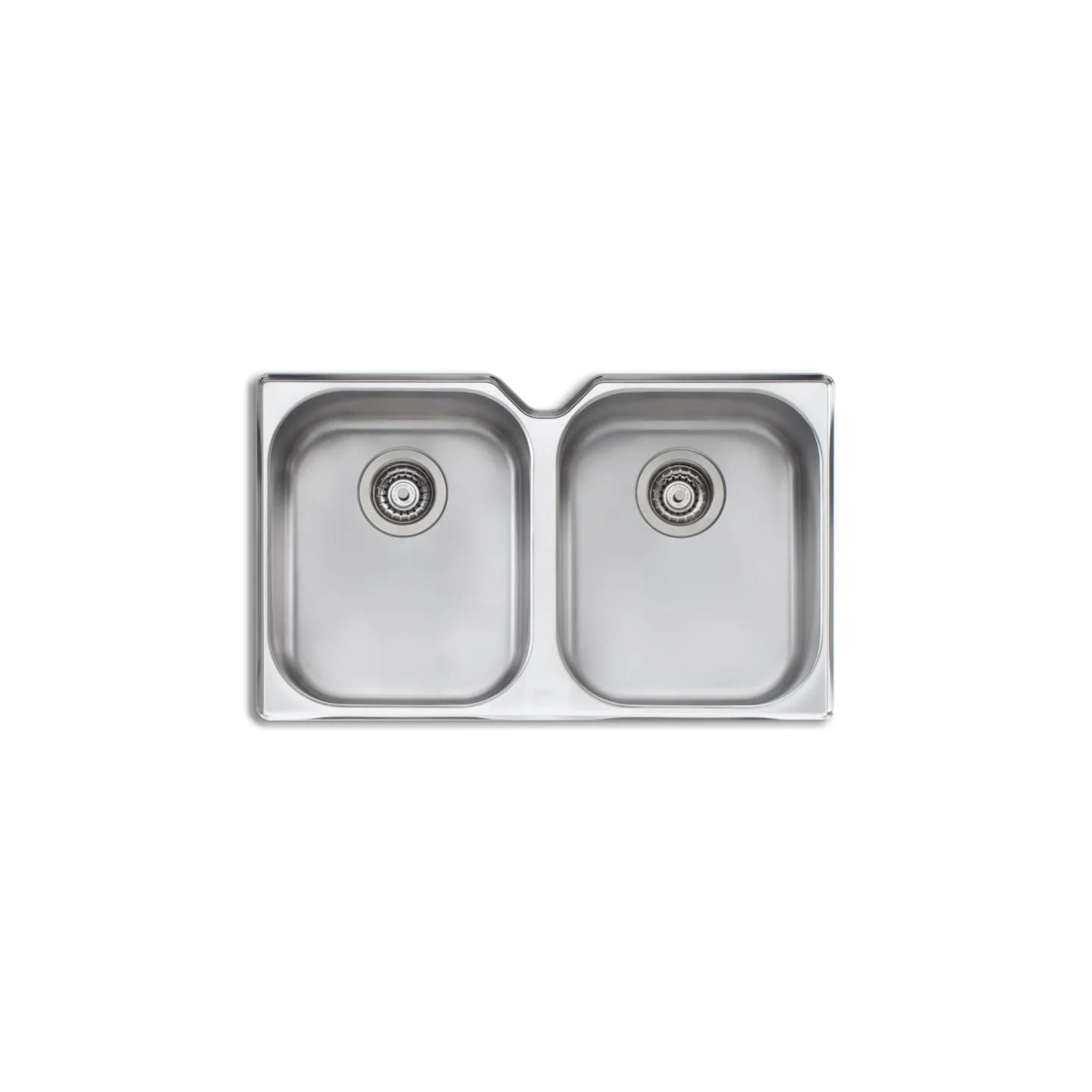 OLIVERI DIAZ DOUBLE BOWL UNDERMOUNT ALFRESCO AND KITCHEN SINK STAINLESS STEEL 770MM