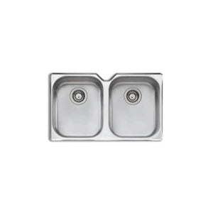 OLIVERI DIAZ DOUBLE BOWL UNDERMOUNT ALFRESCO AND KITCHEN SINK STAINLESS STEEL 770MM