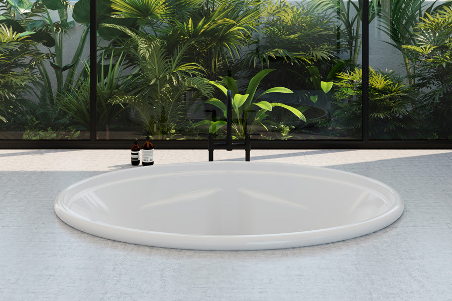 DECINA DUO ISLAND BATH GLOSS WHITE 1850MM