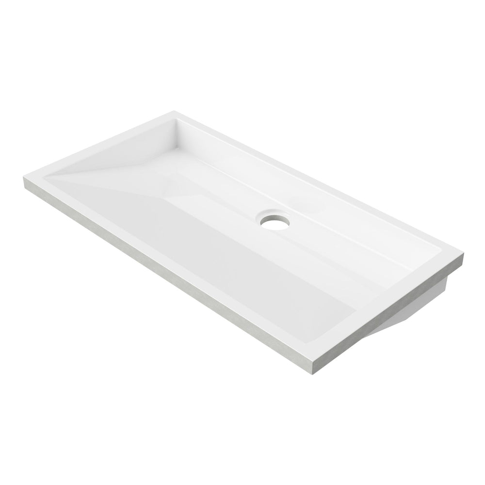 DUROCLASS VOGUE UNDERMOUNT BASIN GLOSS WHITE 650MM