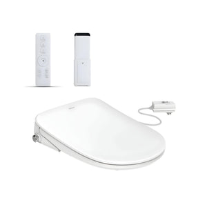 INSPIRE ALZANO RIMLESS BACK-TO-WALL TOILET SUITE AND SPA SMART BIDET SEAT WITH REMOTE CONTROL D-SHAPE GLOSS WHITE