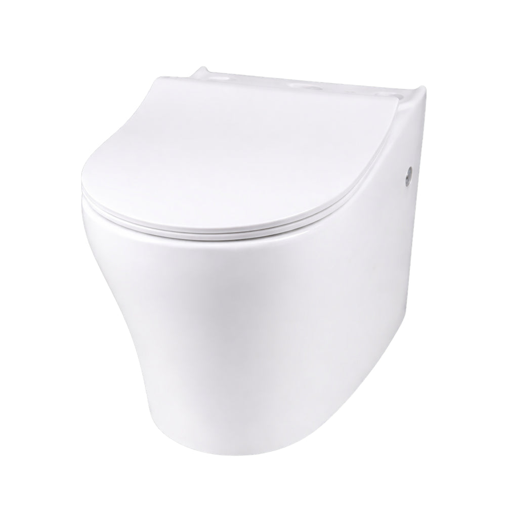 INSPIRE ZENITTI BACK-TO-WALL TOILET SUITE AND SPA SMART BIDET SEAT WITH REMOTE CONTROL D-SHAPE GLOSS WHITE