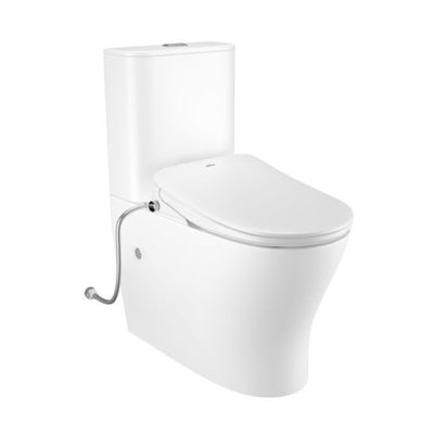 INSPIRE ZENITTI BACK-TO-WALL TOILET SUITE AND SPA SMART BIDET SEAT WITH REMOTE CONTROL D-SHAPE GLOSS WHITE