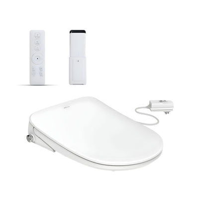 INSPIRE ZENITTI BACK-TO-WALL TOILET SUITE AND SPA SMART BIDET SEAT WITH REMOTE CONTROL D-SHAPE GLOSS WHITE