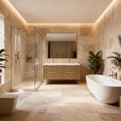 CETO EDEN PRIME OAK 1200MM DOUBLE BOWL WALL HUNG VANITY