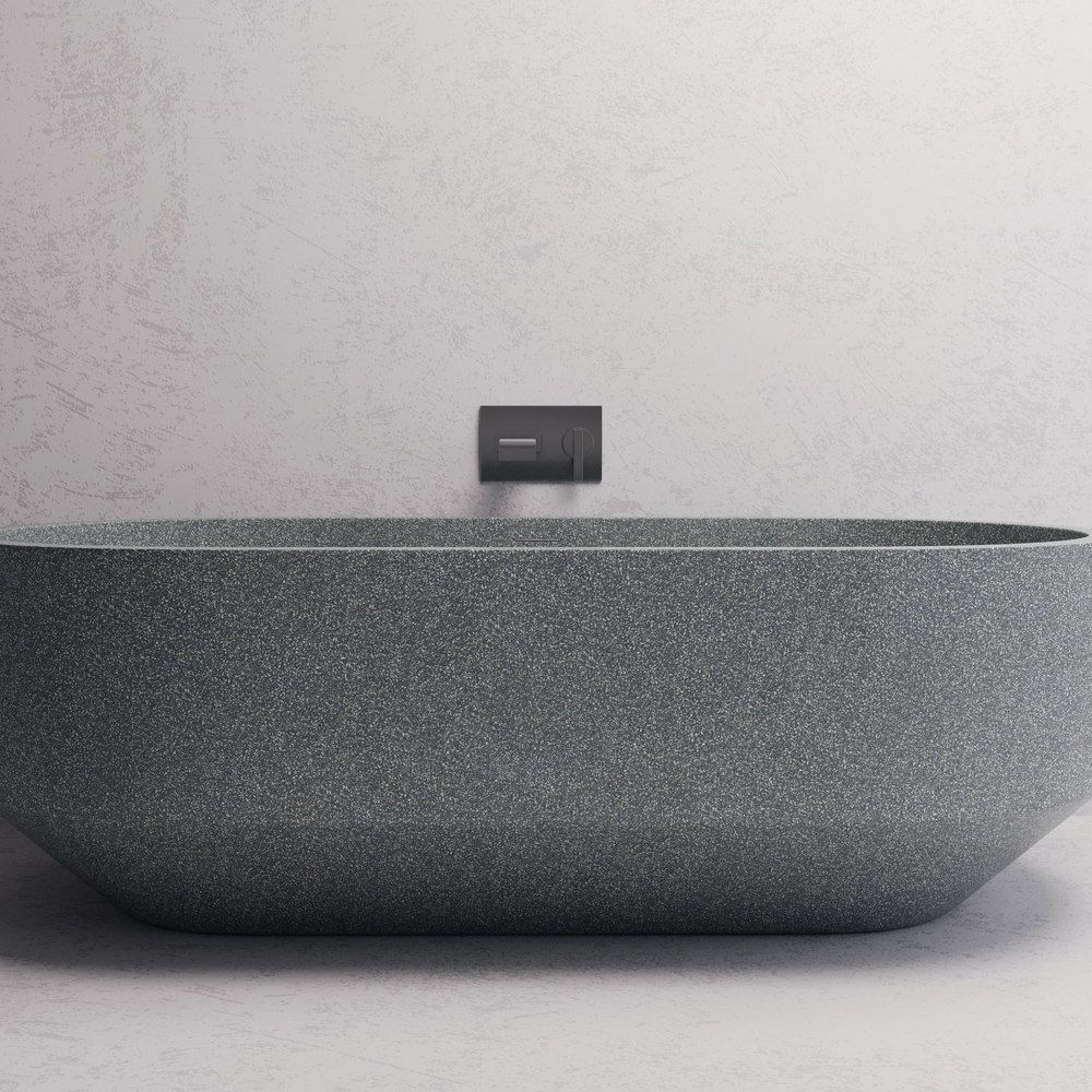 MADU EDEN FREESTANDING BATHTUB TERRAZO STONE GREY 1700MM