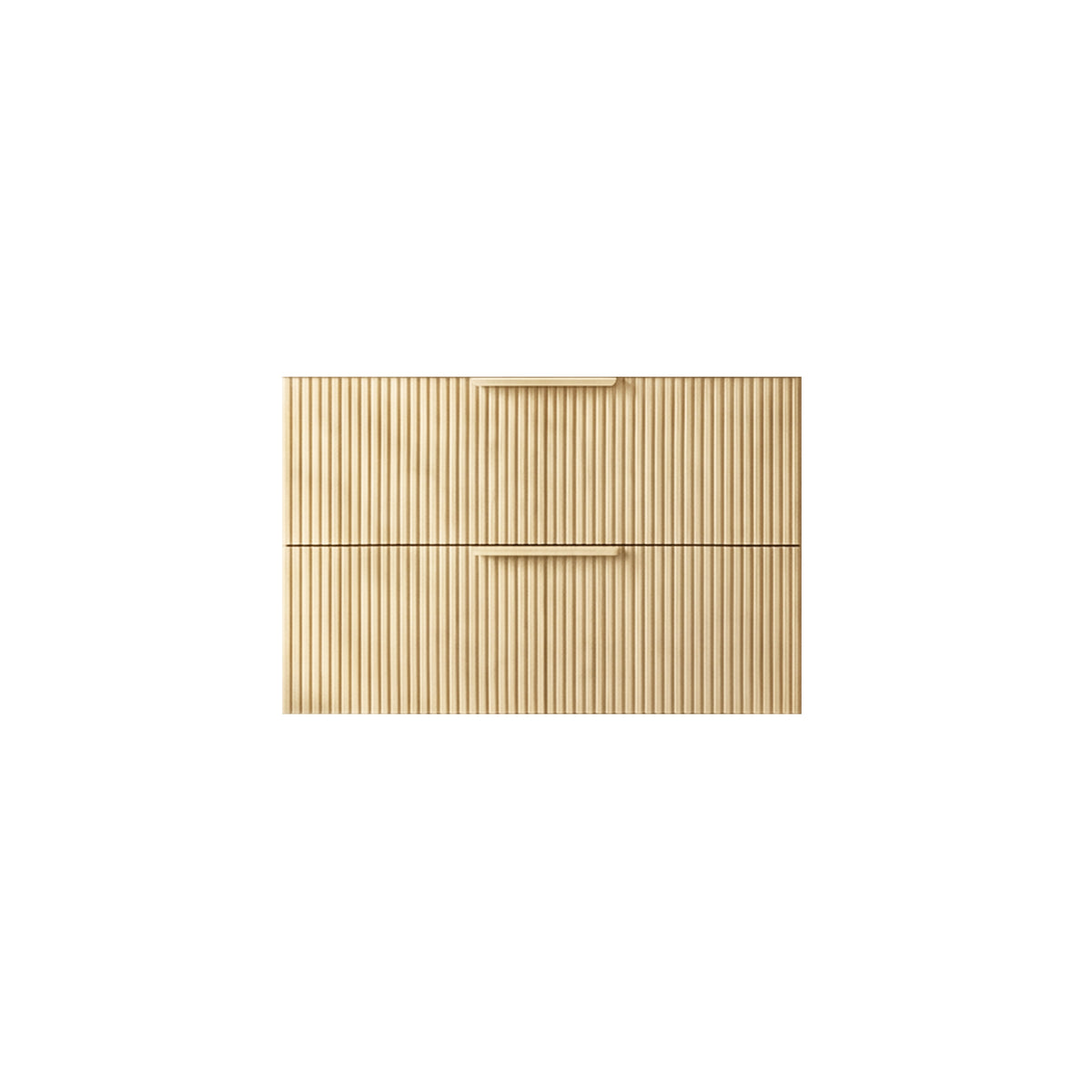 VITO EDINA CLASSIC OAK 750MM FLUTED SINGLE BOWL WALL HUNG VANITY