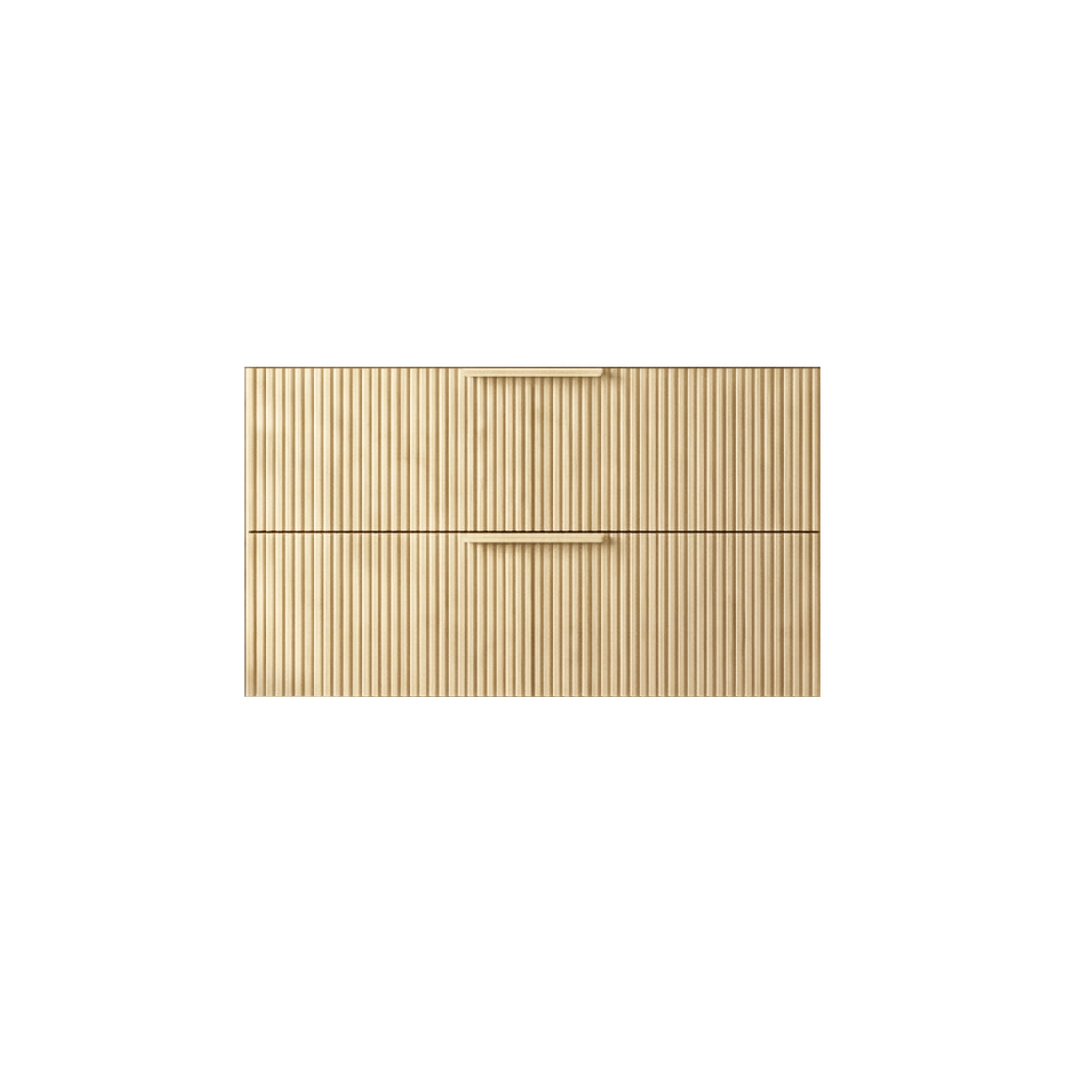 VITO EDINA CLASSIC OAK 900MM FLUTED SINGLE BOWL WALL HUNG VANITY