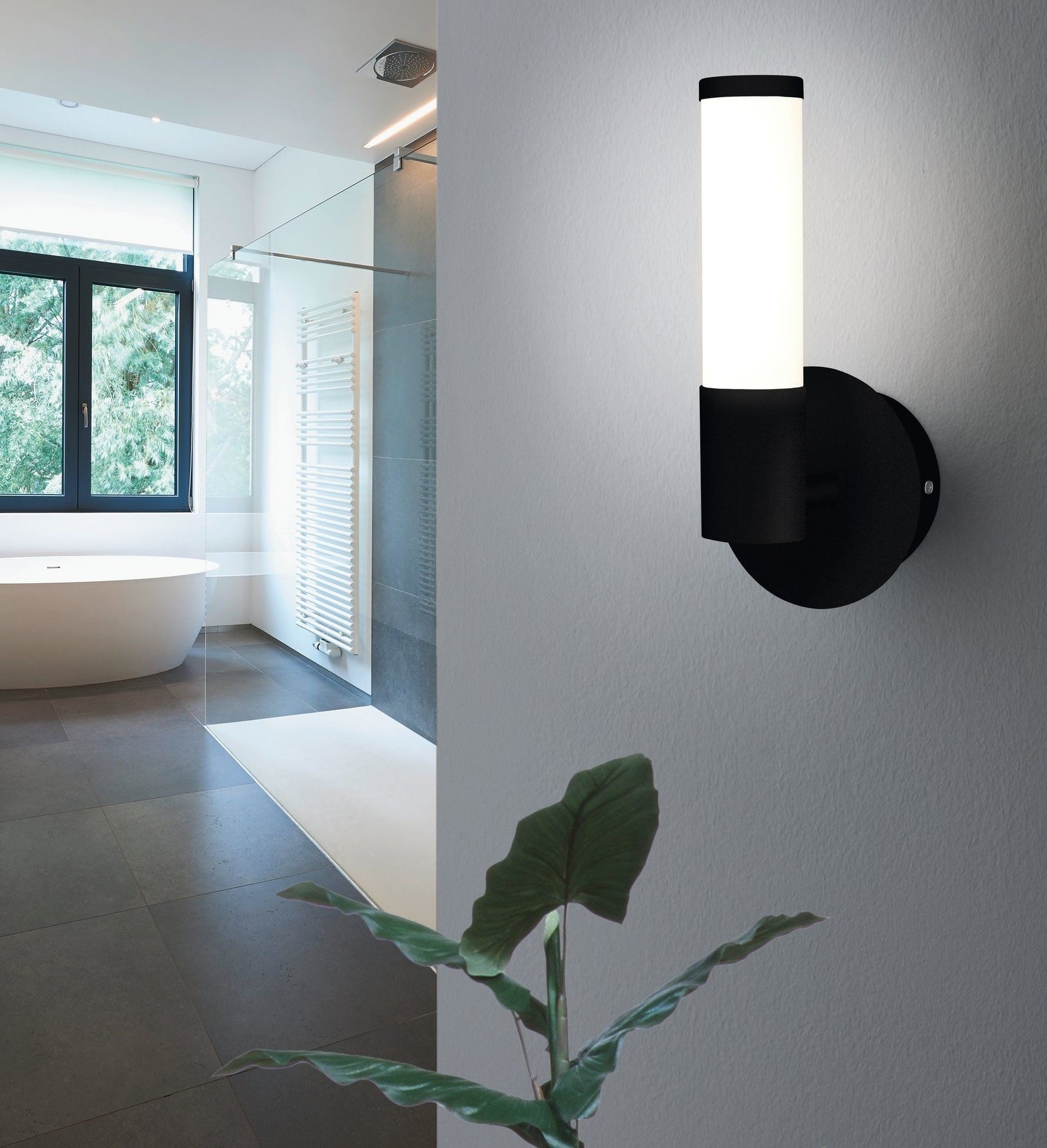 EGLO PALMERA 1 WALL LED LIGHT BLACK 270MM