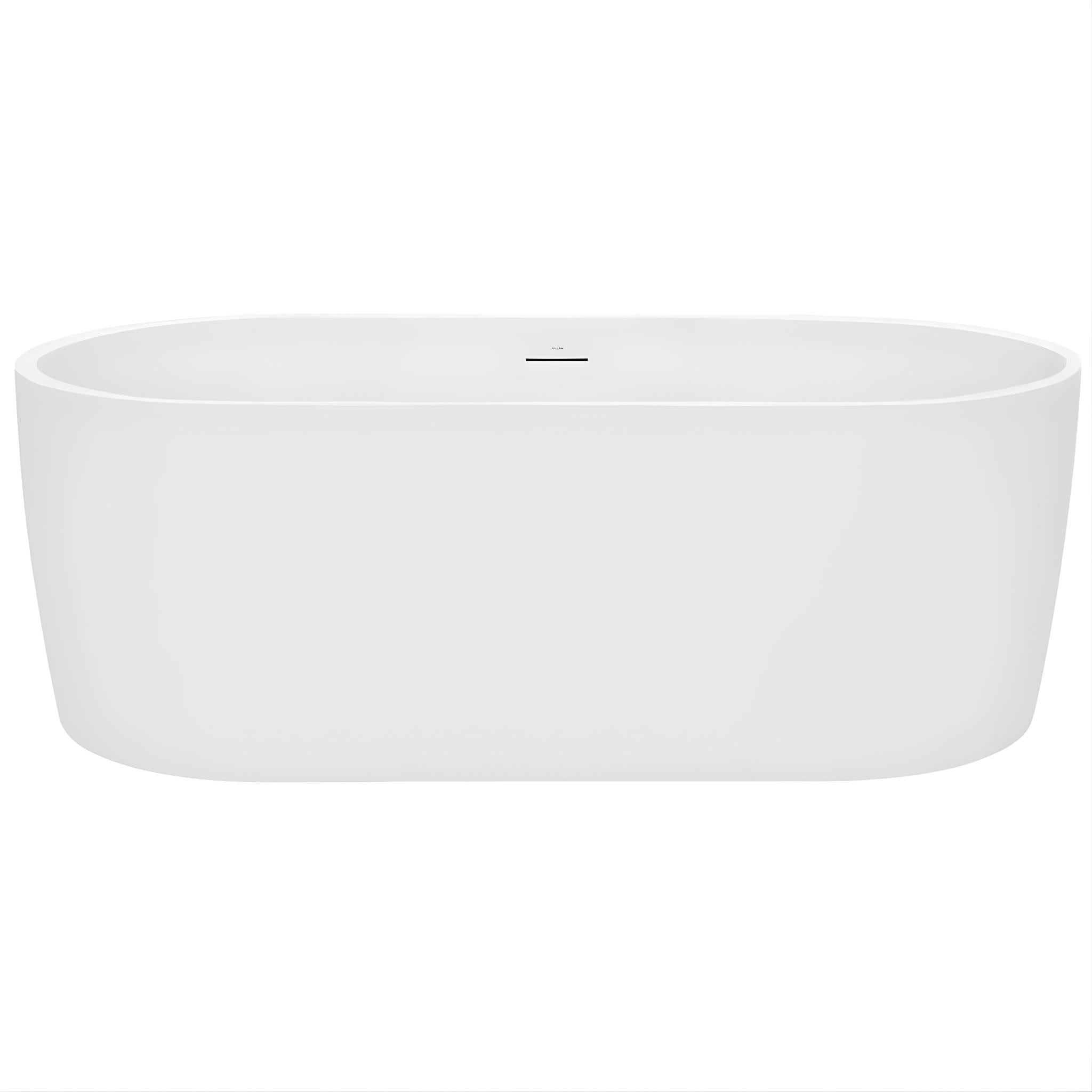 DECINA ELISI FREESTANDING BATH WITH INTEGRATED OVERFLOW GLOSS WHITE 1700MM