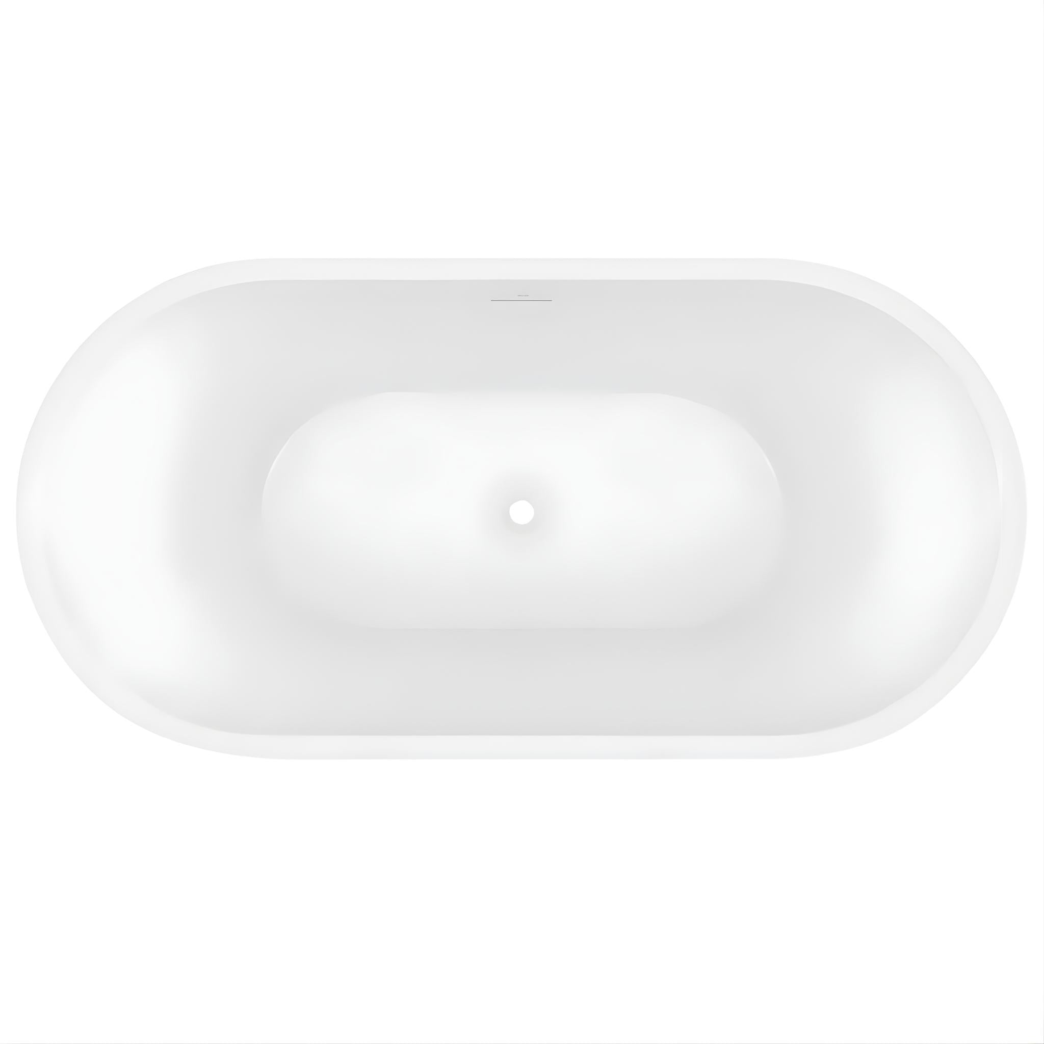 DECINA ELISI FREESTANDING BATH WITH INTEGRATED OVERFLOW GLOSS WHITE 1700MM