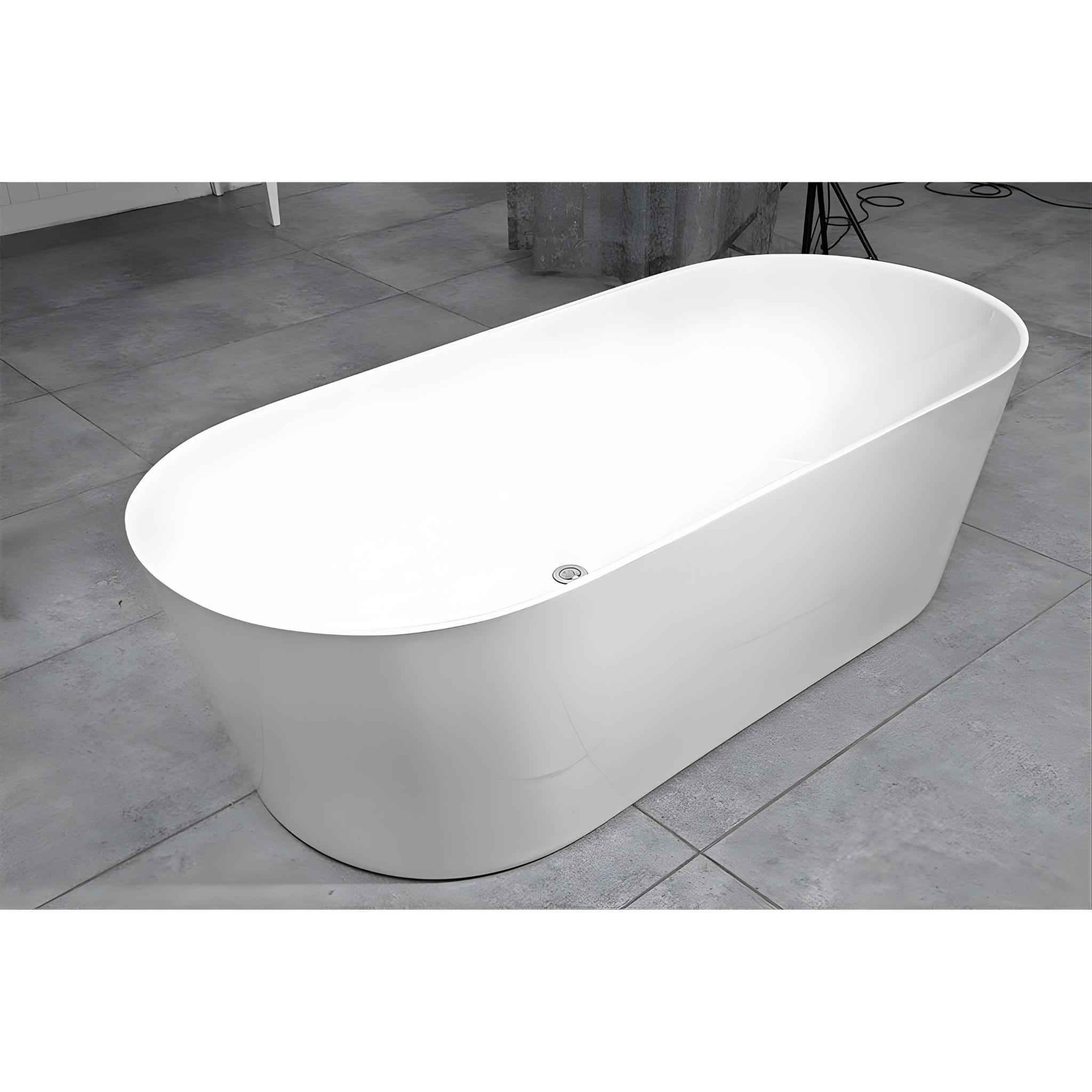 DECINA ELINEA FREESTANDING BATH GLOSS WHITE (AVAILABLE IN 1500MM AND 1790MM)