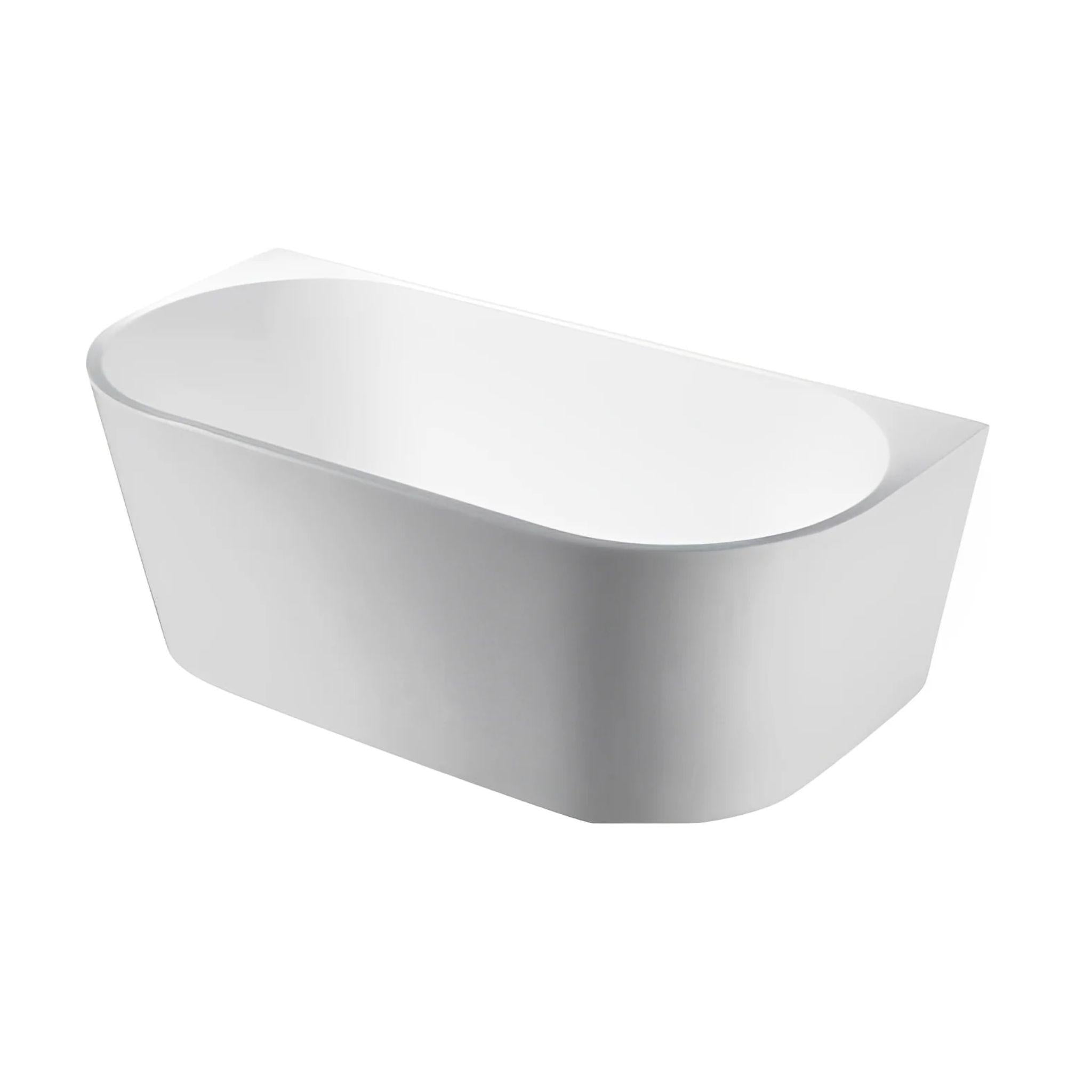 POSEIDON ELIVIA BACK TO WALL NF BATH GLOSS WHITE (AVAILABLE IN 1400MM, 1500MM AND 1700MM)