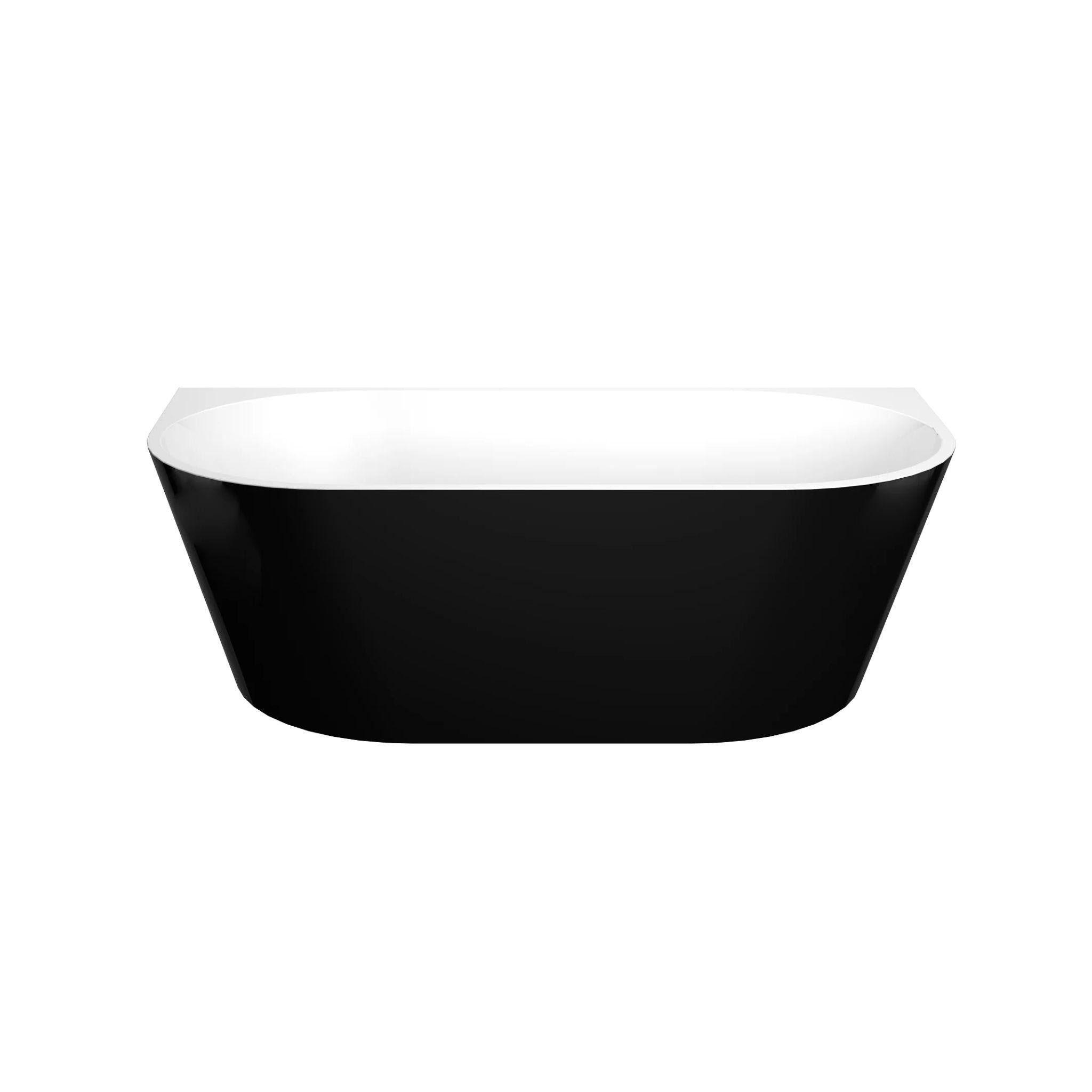 POSEIDON ELIVIA BACK TO WALL BATH MATTE WHITE (AVAILABLE IN 1400MM, 1500MM AND 1700MM)