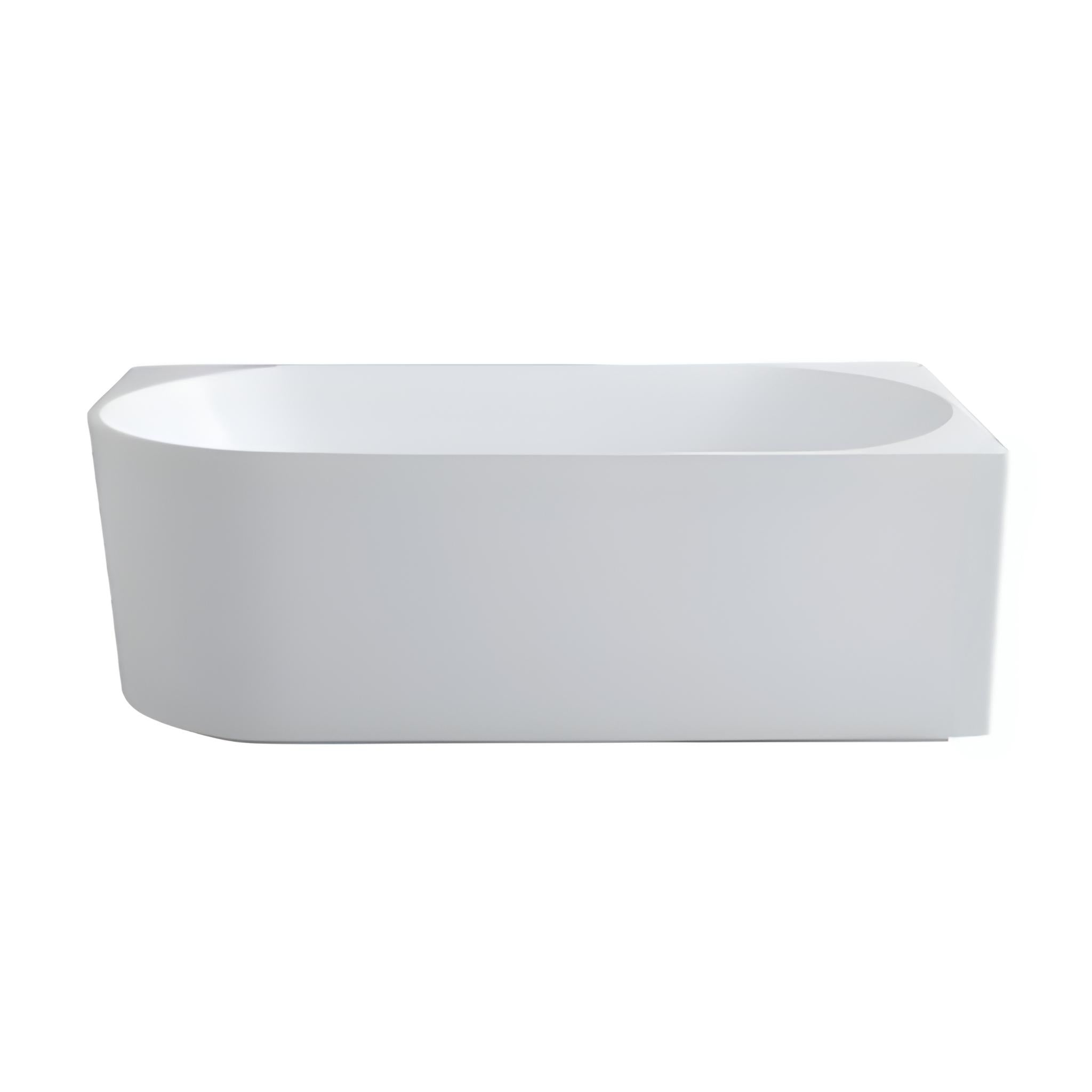 POSEIDON ELIVIA RIGHT CORNER BATHTUB MATTE WHITE (AVAILABLE IN 1500MM AND 1700MM)