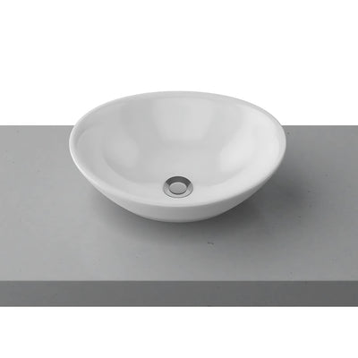 TIMBERLINE ELITE ABOVE COUNTER BASIN GLOSS WHITE 415MM