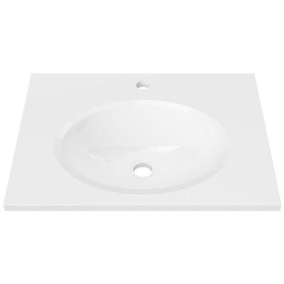 DUROCLASS ELITE GLOSS WHITE SINGLE BOWL UNDERMOUNT VANITY TOP (MULTIPLE SIZES AVAILABLE)
