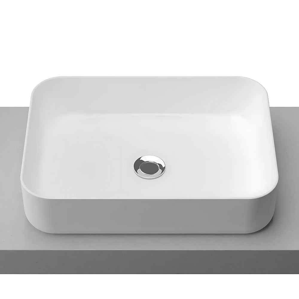 TIMBERLINE ENCHANT ABOVE COUNTER BASIN GLOSS WHITE 500MM
