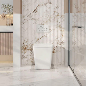 MERCIO ENOX99 RIMLESS WALL FACED FLOOR PAN GLOSS WHITE