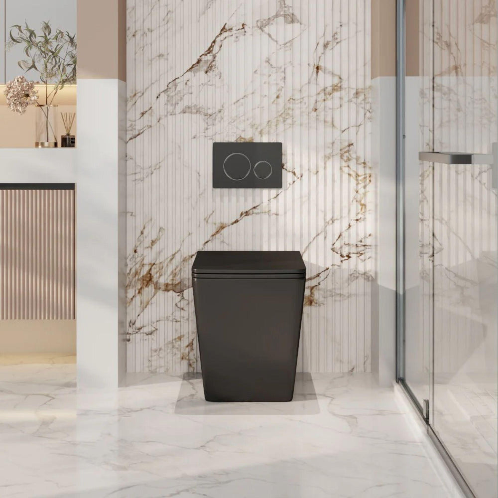 MERCIO ENOX99 RIMLESS WALL FACED FLOOR PAN MATTE BLACK